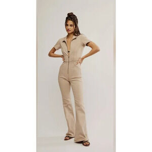 Free People We The Free Jayde Flare Jumpsuit Medium NEW